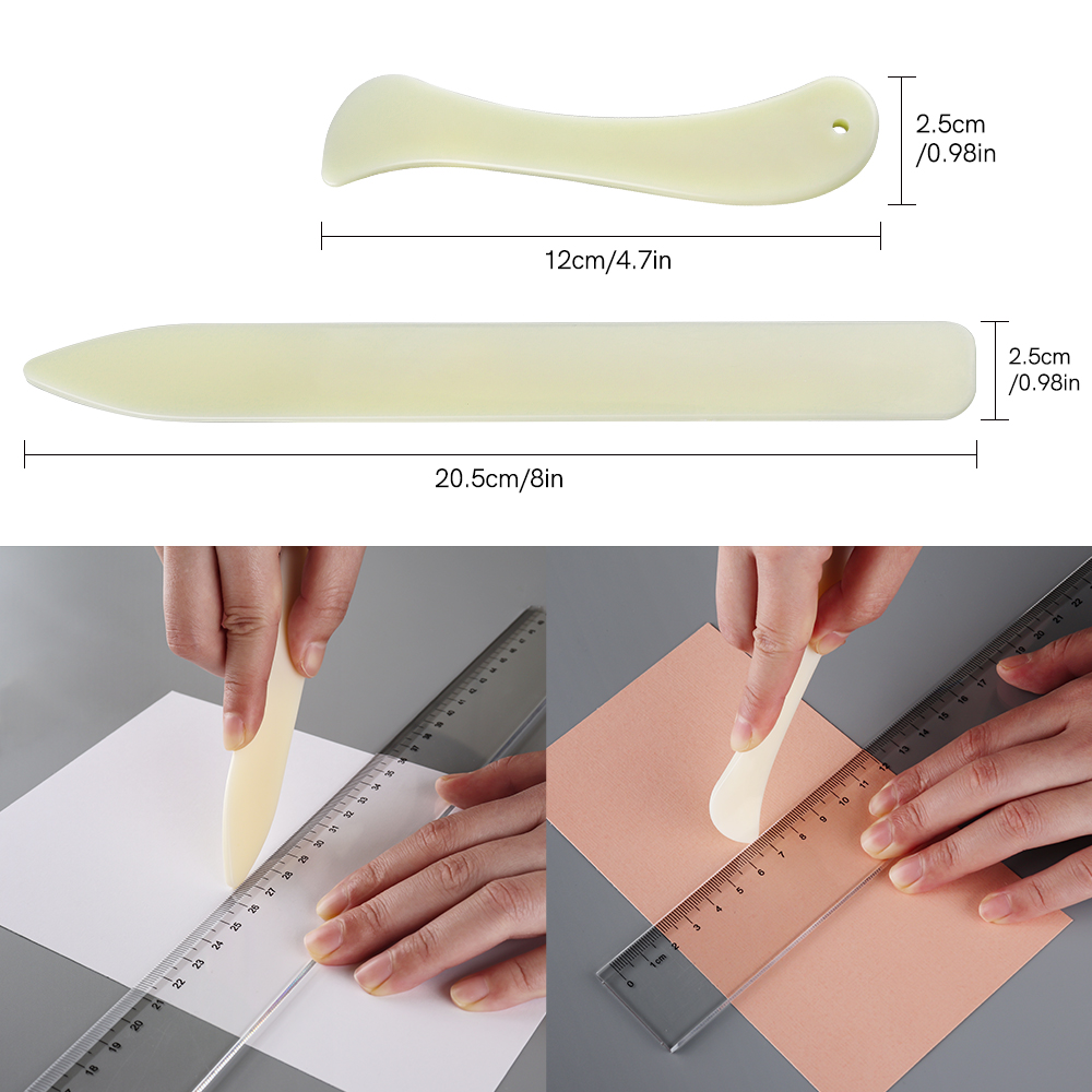 Bone Folder Tool - 2 piezas Herramienta de plegado y