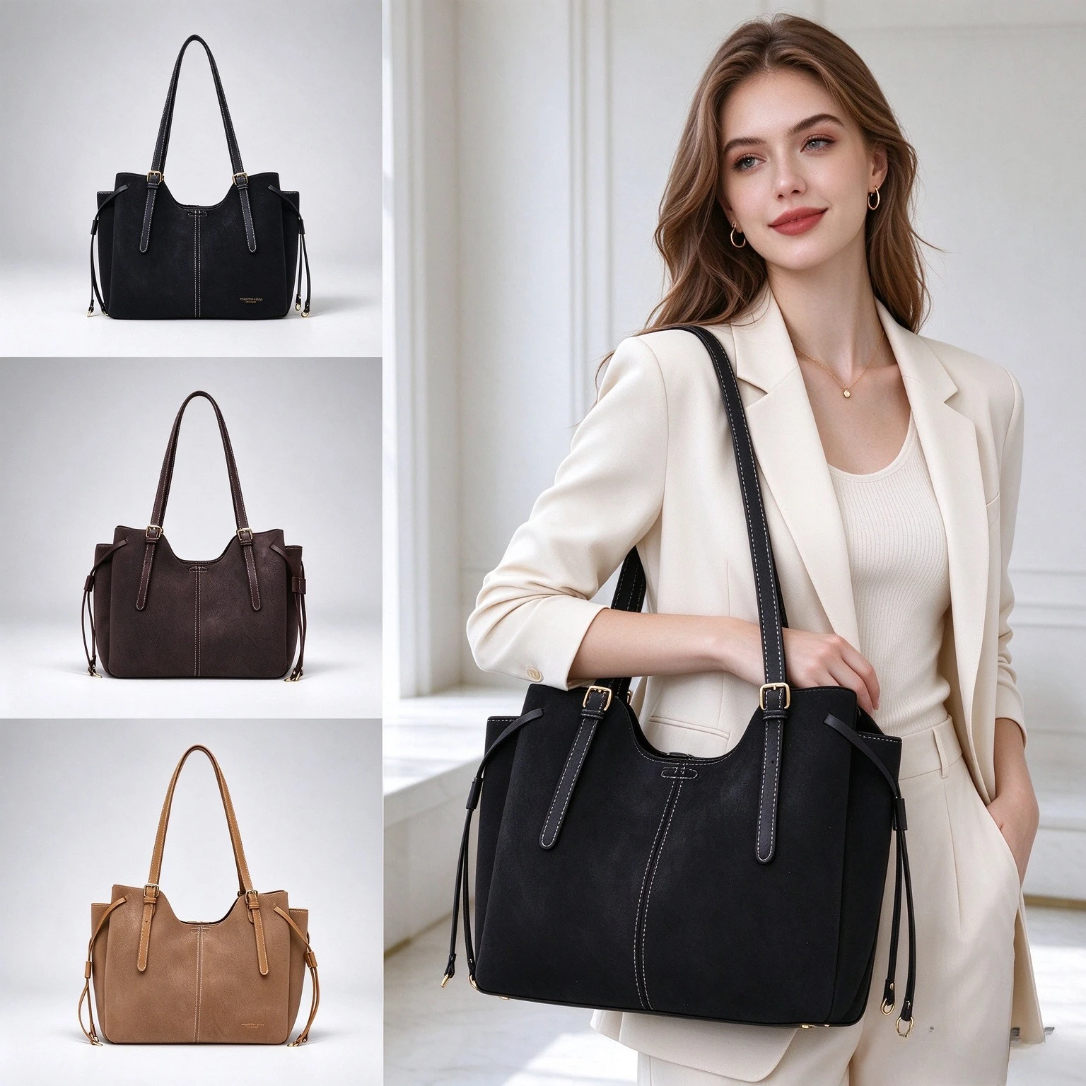 Bolso de mano de lujo con flec - Leatherwork Designs reseña y precio